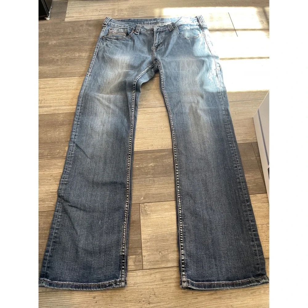 Cowgirl Tuff Co Womens Jeans Western Bootcut Size 34x35